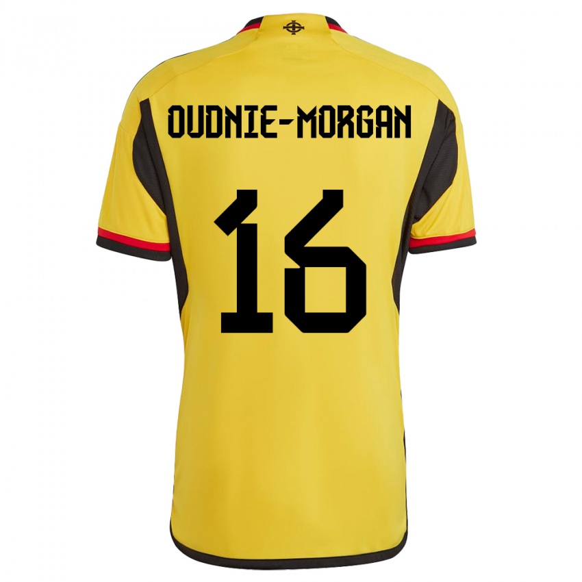 Hombre Camiseta Irlanda Del Norte Rio Oudnie-Morgan #16 Blanco 2ª Equipación 24-26 La Camisa México