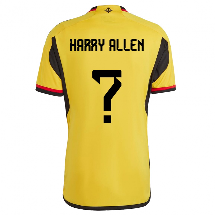 Hombre Camiseta Irlanda Del Norte Harry Allen #0 Blanco 2ª Equipación 24-26 La Camisa México