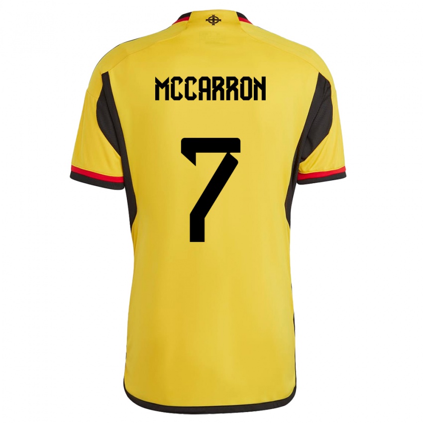 Hombre Camiseta Irlanda Del Norte Chloe Mccarron #7 Blanco 2ª Equipación 24-26 La Camisa México