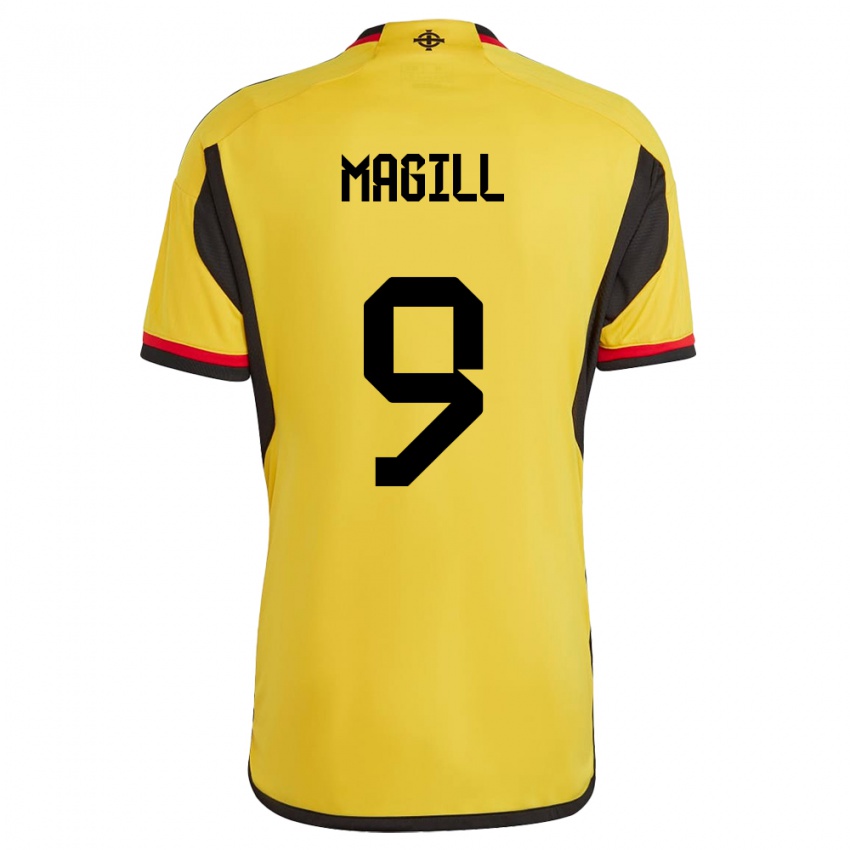 Hombre Camiseta Irlanda Del Norte Simone Magill #9 Blanco 2ª Equipación 24-26 La Camisa México