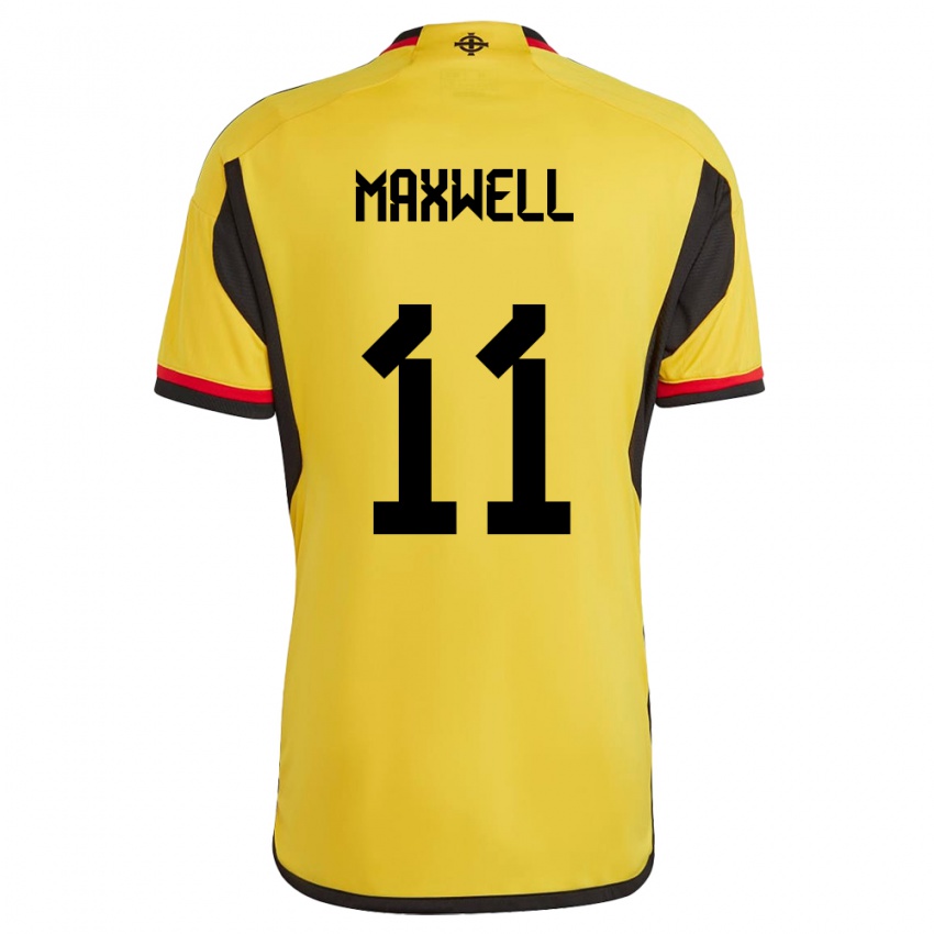 Hombre Camiseta Irlanda Del Norte Danielle Maxwell #11 Blanco 2ª Equipación 24-26 La Camisa México