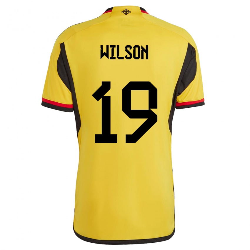 Hombre Camiseta Irlanda Del Norte Emily Wilson #19 Blanco 2ª Equipación 24-26 La Camisa México