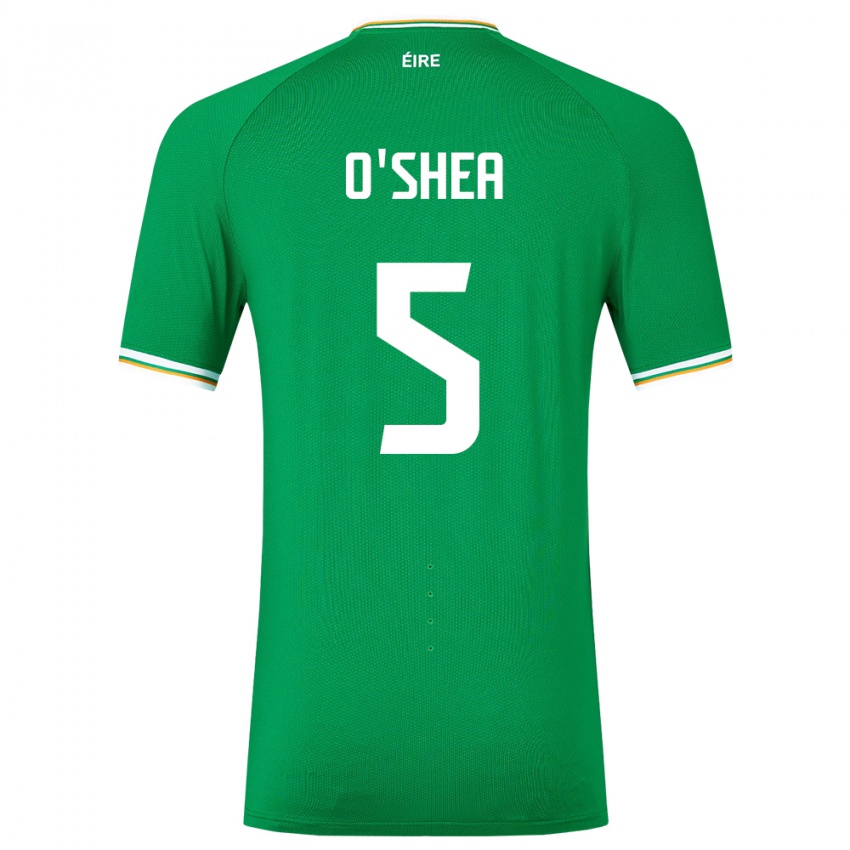 Mujer Camiseta Irlanda Dara O'shea #5 Verde 1ª Equipación 24-26 La Camisa México