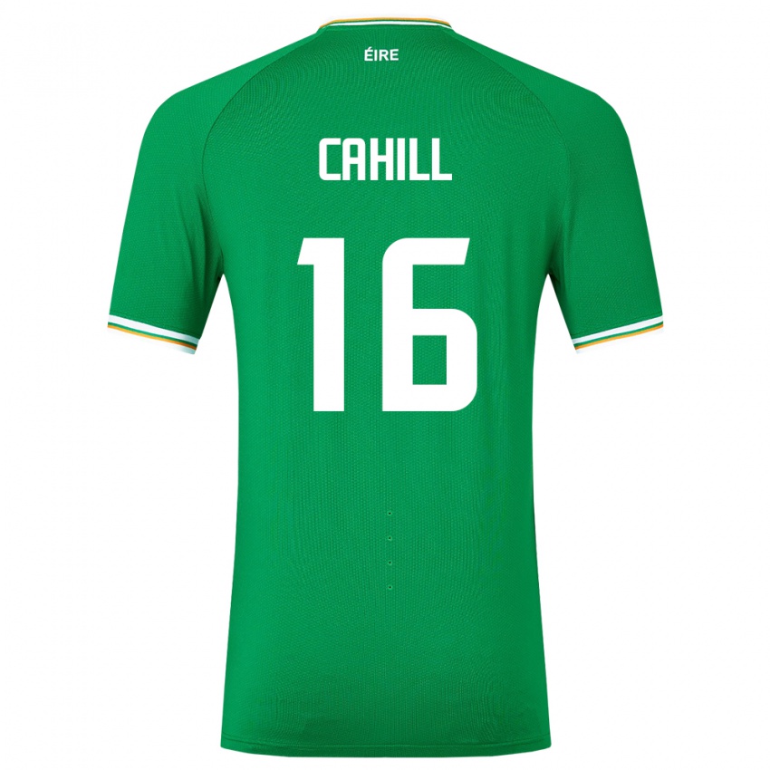 Mujer Camiseta Irlanda Killian Cahill #16 Verde 1ª Equipación 24-26 La Camisa México