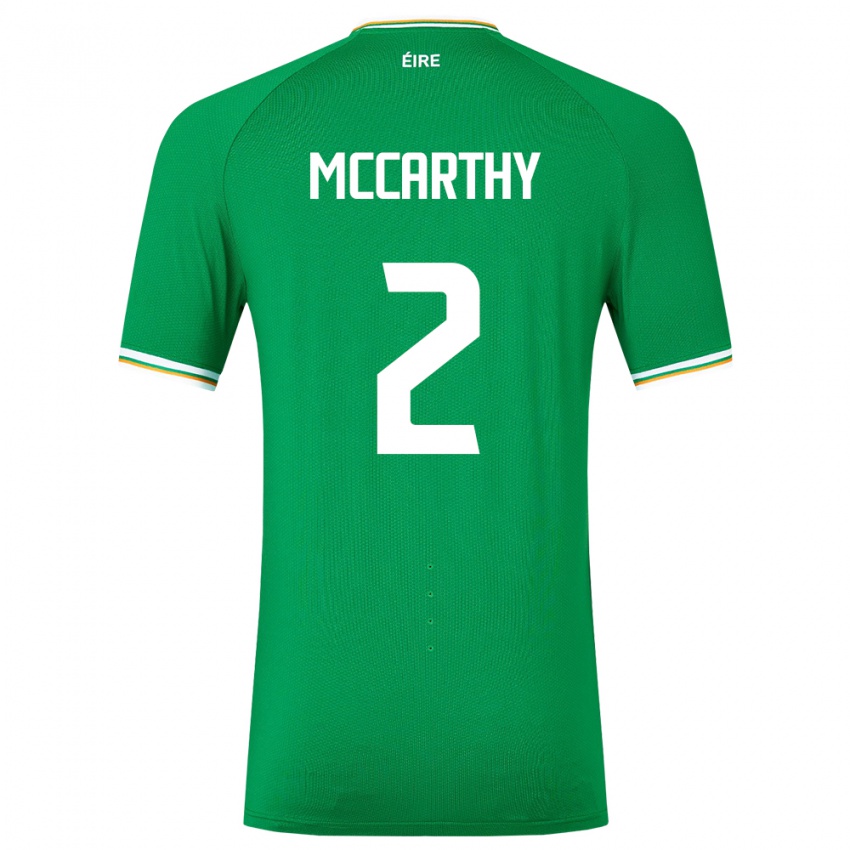 Mujer Camiseta Irlanda Savannah Mccarthy #2 Verde 1ª Equipación 24-26 La Camisa México