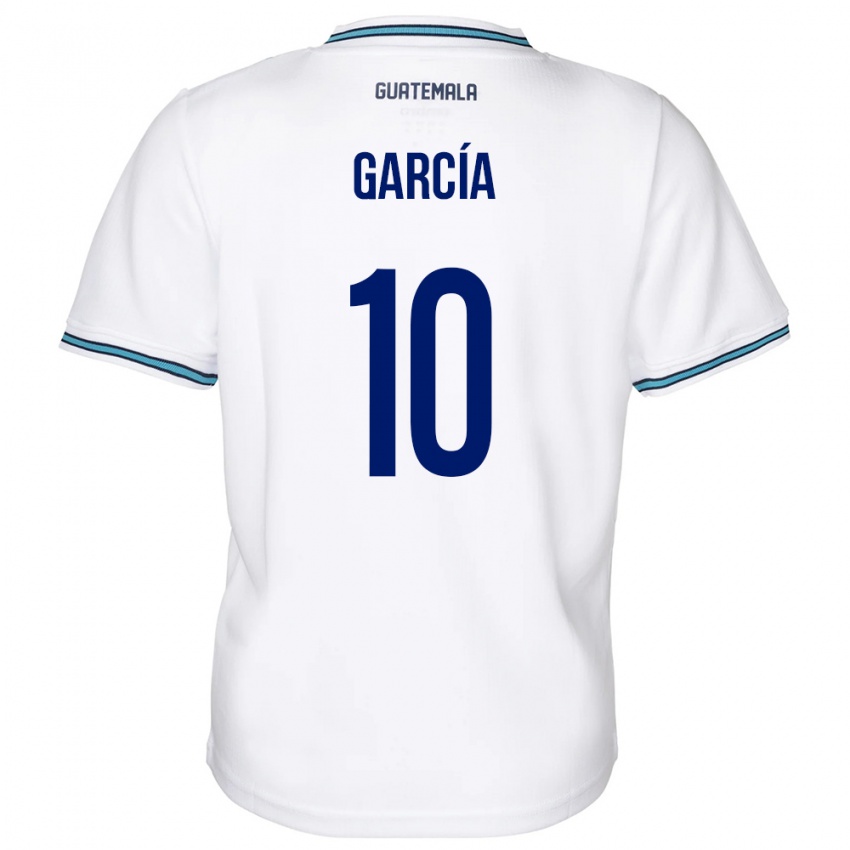 Mujer Camiseta Guatemala Gabriel García #10 Blanco 1ª Equipación 24-26 La Camisa México