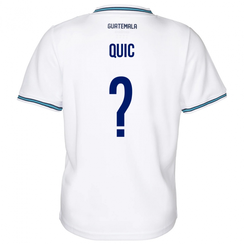 Mujer Camiseta Guatemala Matthew Quic #0 Blanco 1ª Equipación 24-26 La Camisa México
