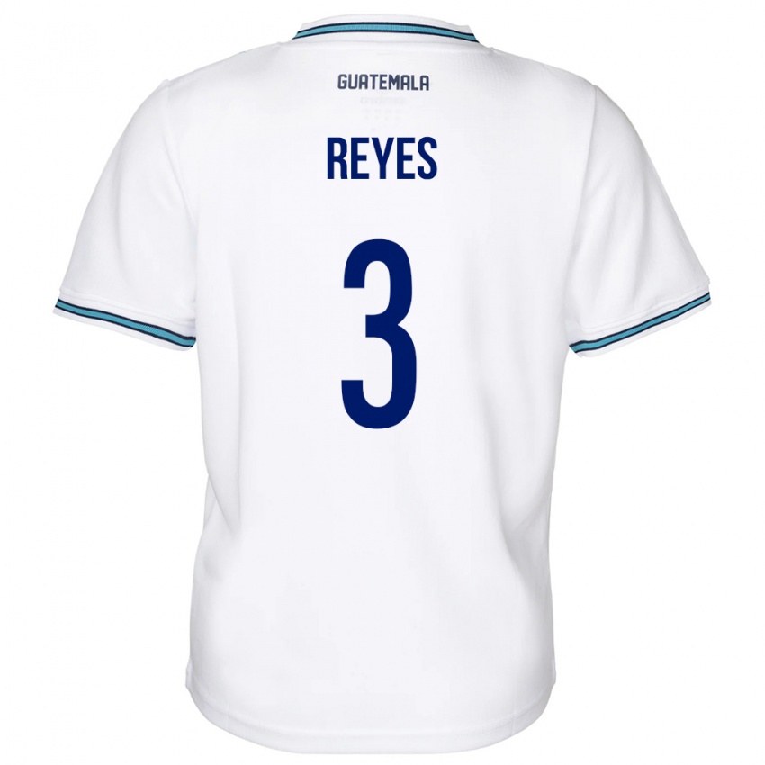 Mujer Camiseta Guatemala Martha Reyes #3 Blanco 1ª Equipación 24-26 La Camisa México