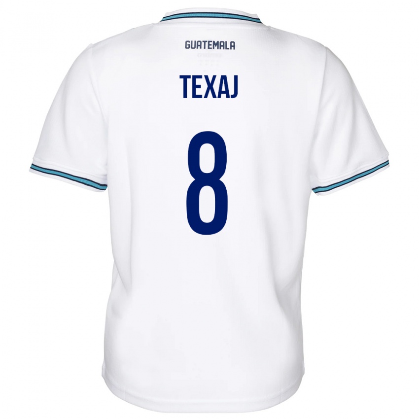 Mujer Camiseta Guatemala Elisa Texaj #8 Blanco 1ª Equipación 24-26 La Camisa México