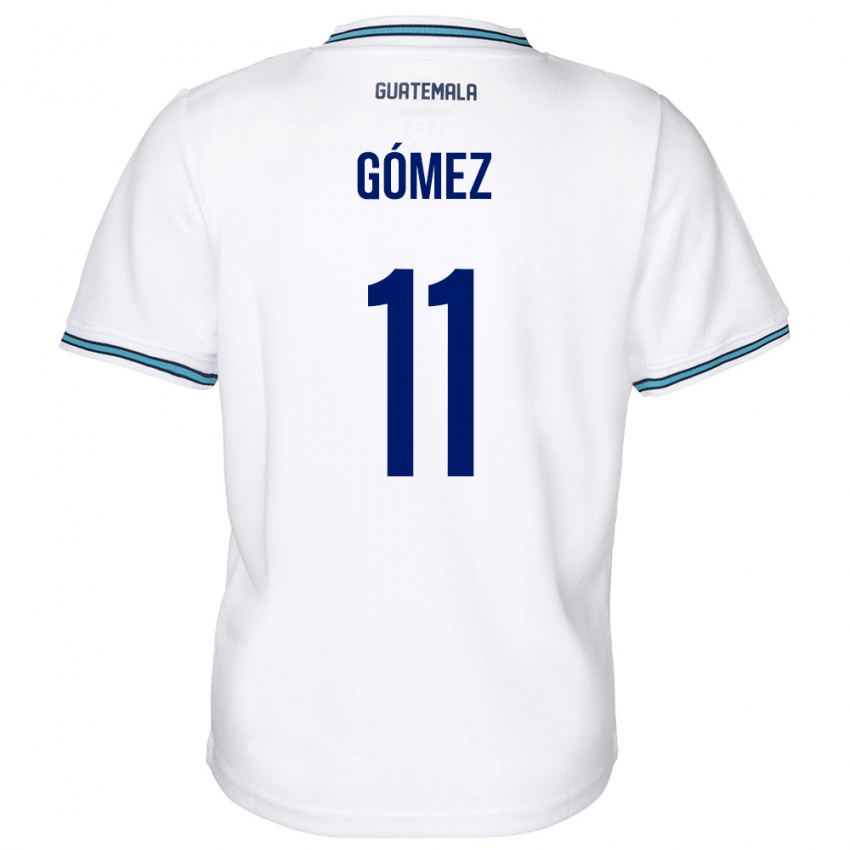 Mujer Camiseta Guatemala Savianna Gómez #11 Blanco 1ª Equipación 24-26 La Camisa México