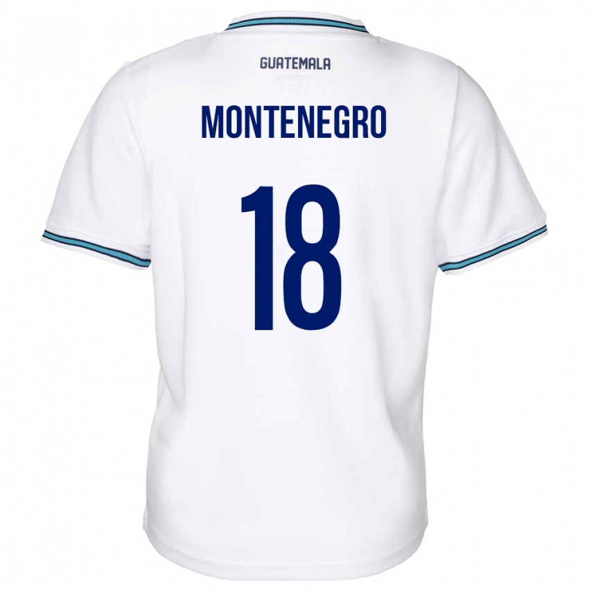 Mujer Camiseta Guatemala Vivian Montenegro #18 Blanco 1ª Equipación 24-26 La Camisa México