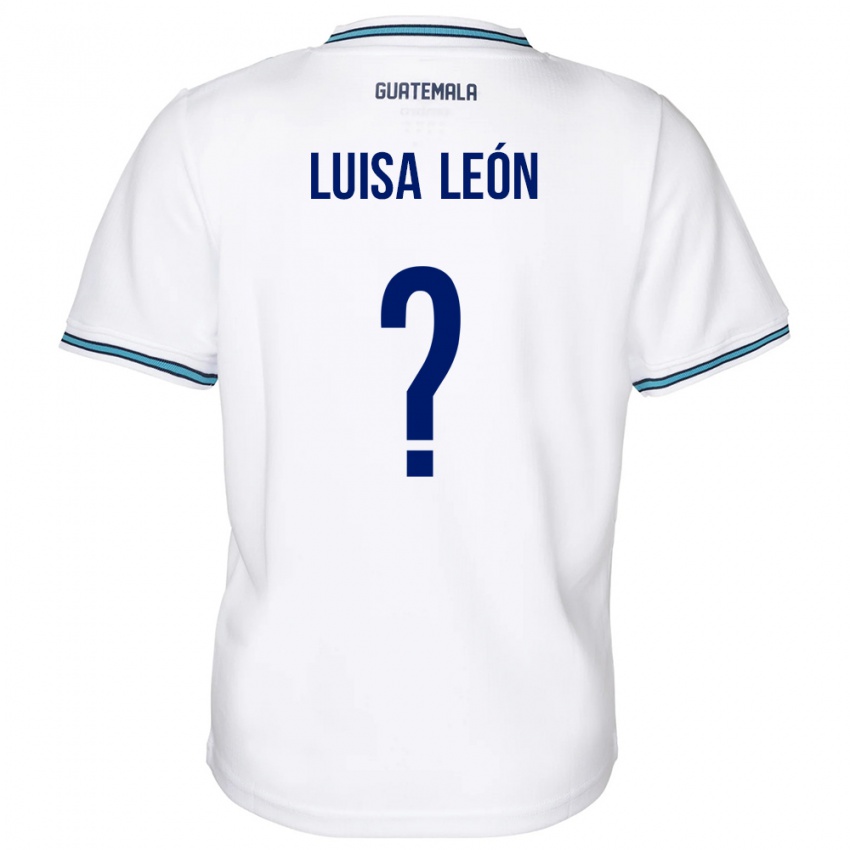 Mujer Camiseta Guatemala Luisa León #0 Blanco 1ª Equipación 24-26 La Camisa México