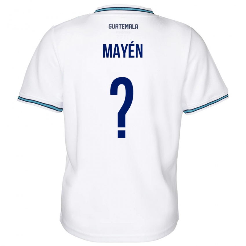 Mujer Camiseta Guatemala Kellin Mayén #0 Blanco 1ª Equipación 24-26 La Camisa México