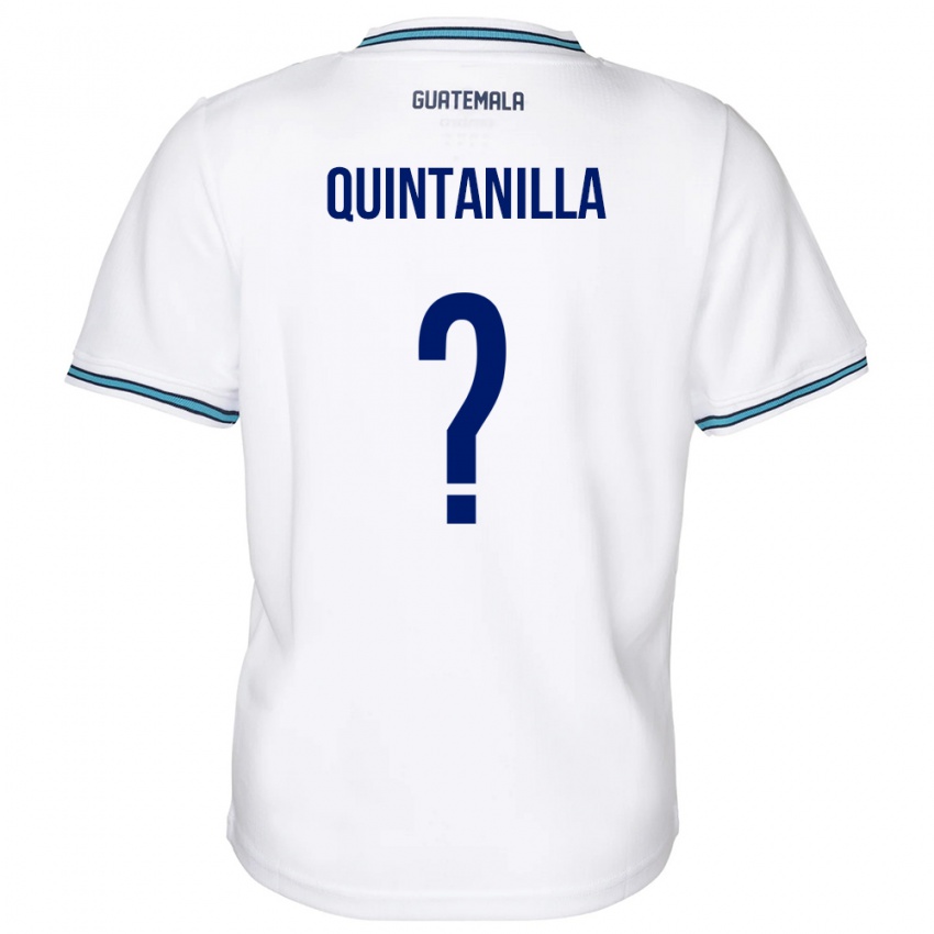 Mujer Camiseta Guatemala Anayelli Quintanilla #0 Blanco 1ª Equipación 24-26 La Camisa México