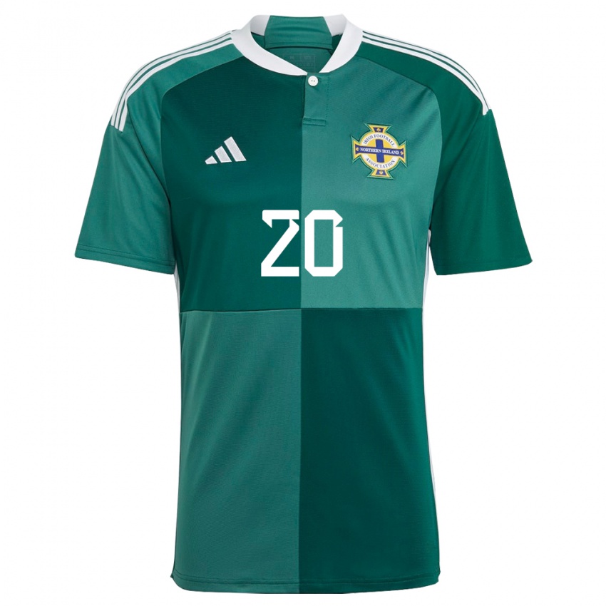 Mujer Camiseta Irlanda Del Norte Joely Andrews #20 Verde 1ª Equipación 24-26 La Camisa México