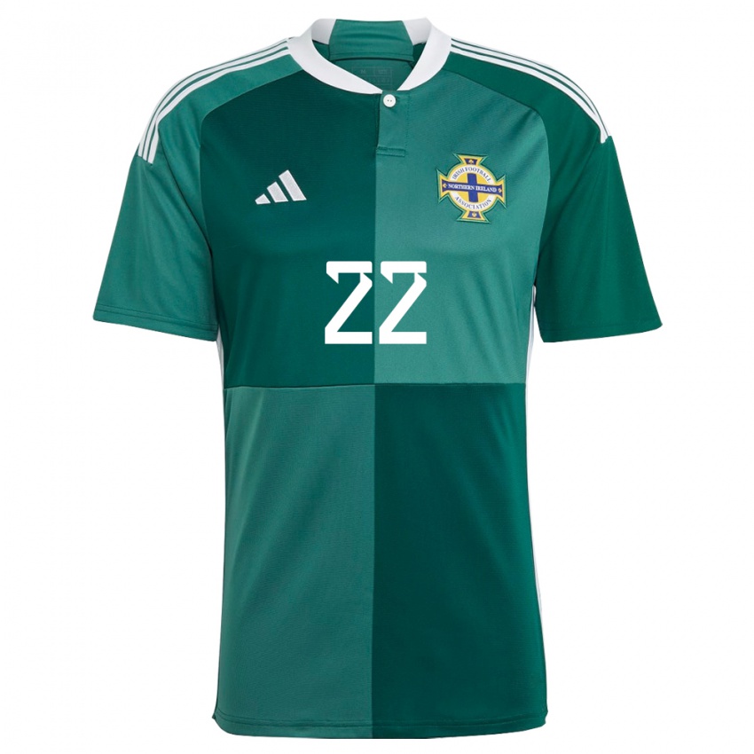 Mujer Camiseta Irlanda Del Norte Abbie Magee #22 Verde 1ª Equipación 24-26 La Camisa México