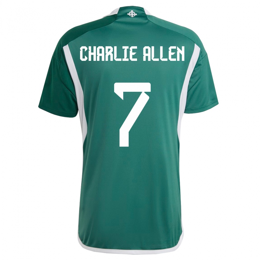 Mujer Camiseta Irlanda Del Norte Charlie Allen #7 Verde 1ª Equipación 24-26 La Camisa México