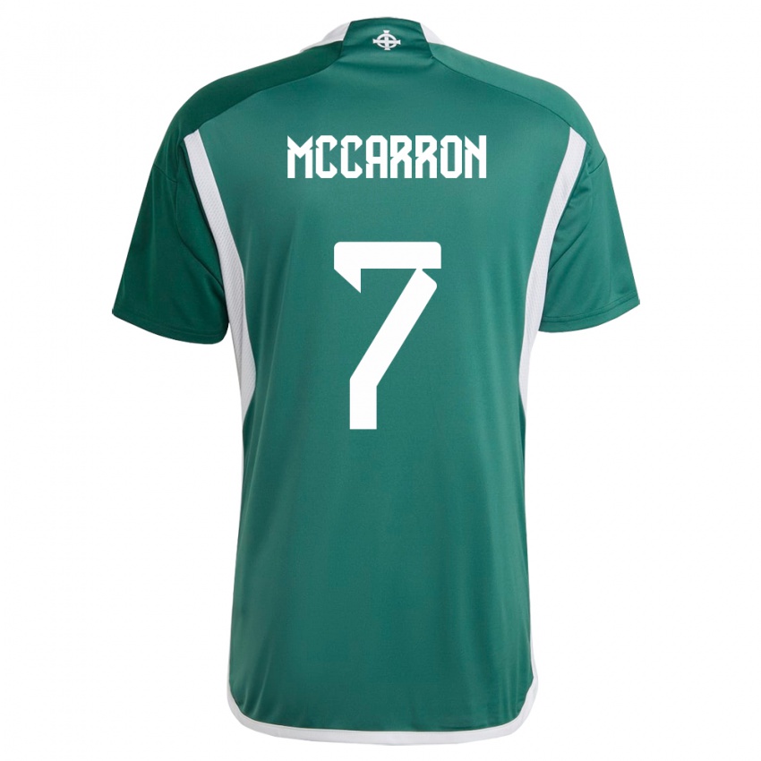 Mujer Camiseta Irlanda Del Norte Chloe Mccarron #7 Verde 1ª Equipación 24-26 La Camisa México