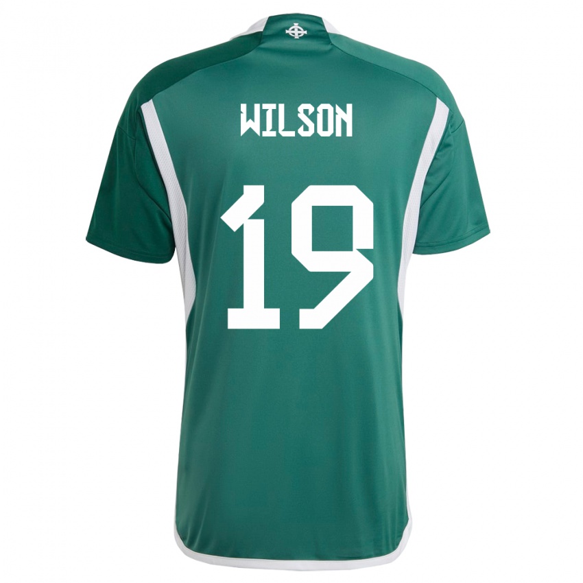 Mujer Camiseta Irlanda Del Norte Emily Wilson #19 Verde 1ª Equipación 24-26 La Camisa México