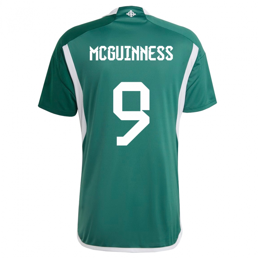Mujer Camiseta Irlanda Del Norte Kirsty Mcguinness #9 Verde 1ª Equipación 24-26 La Camisa México
