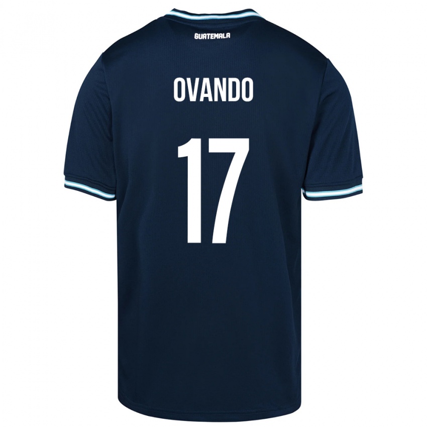 Mujer Camiseta Guatemala Sandra Ovando #17 Azul 2ª Equipación 24-26 La Camisa México
