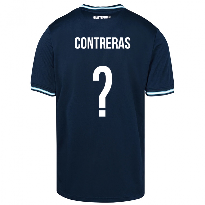 Mujer Camiseta Guatemala Betzael Contreras #0 Azul 2ª Equipación 24-26 La Camisa México