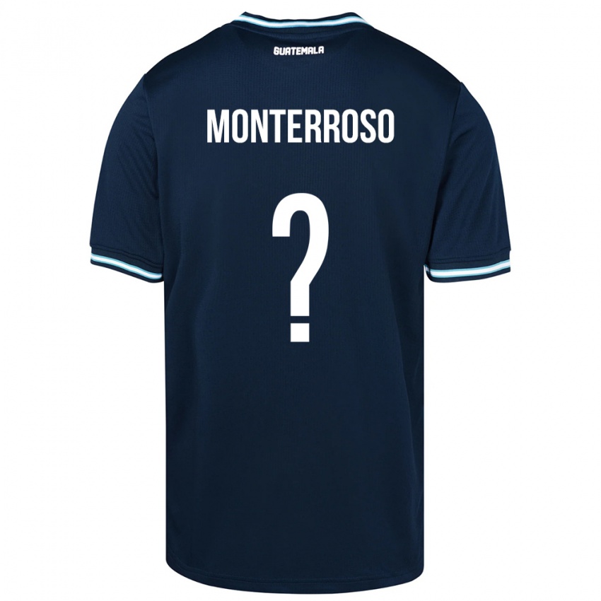 Mujer Camiseta Guatemala María Monterroso #0 Azul 2ª Equipación 24-26 La Camisa México