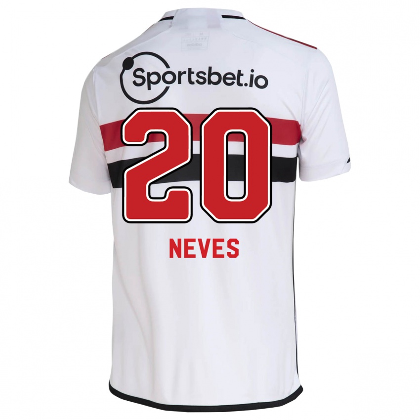 Niño Camiseta Gabriel Neves #20 Blanco 1ª Equipación 2023/24 La Camisa México