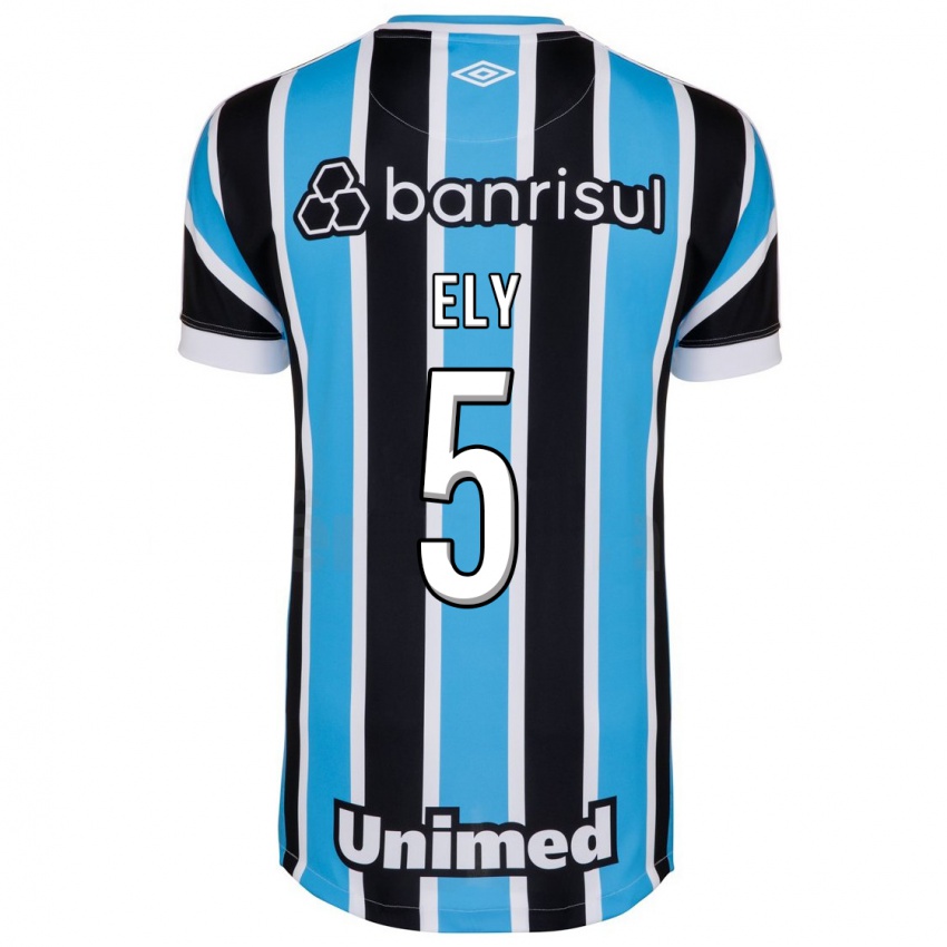 Niño Camiseta Rodrigo Ely #5 Azul 1ª Equipación 2023/24 La Camisa México
