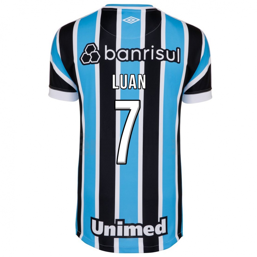 Niño Camiseta Luan #7 Azul 1ª Equipación 2023/24 La Camisa México