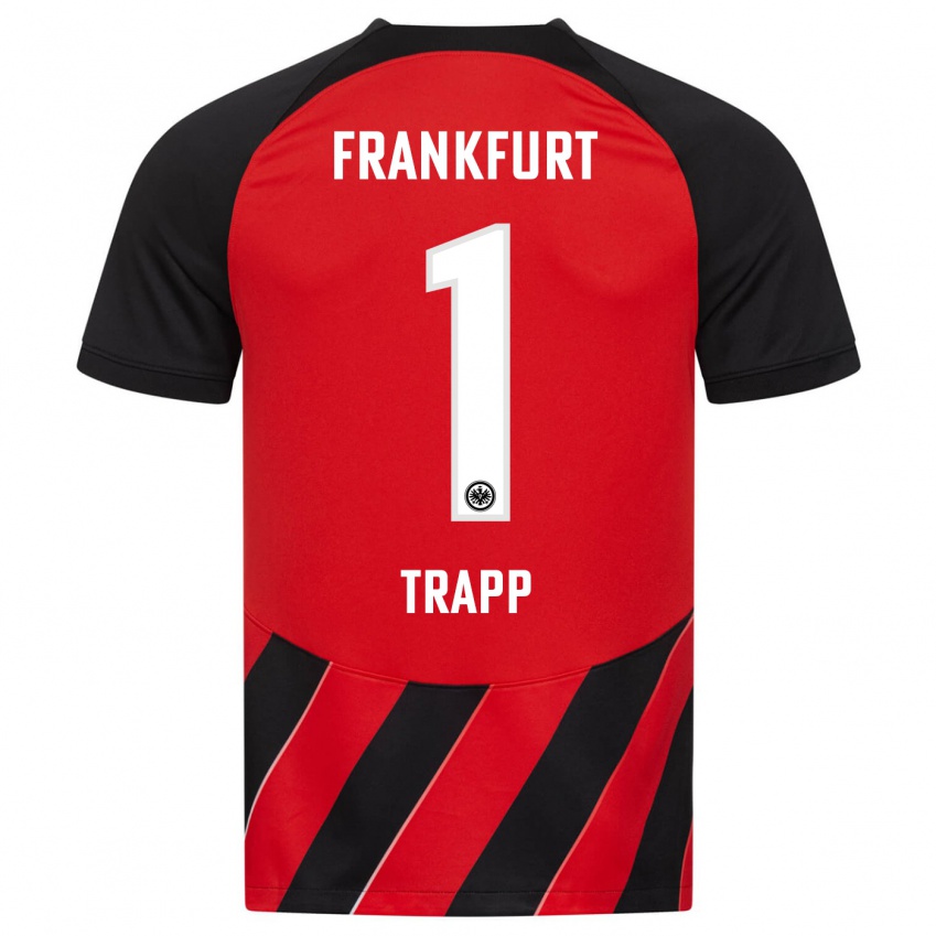 Niño Camiseta Kevin Trapp #1 Negro Rojo 1ª Equipación 2023/24 La Camisa México