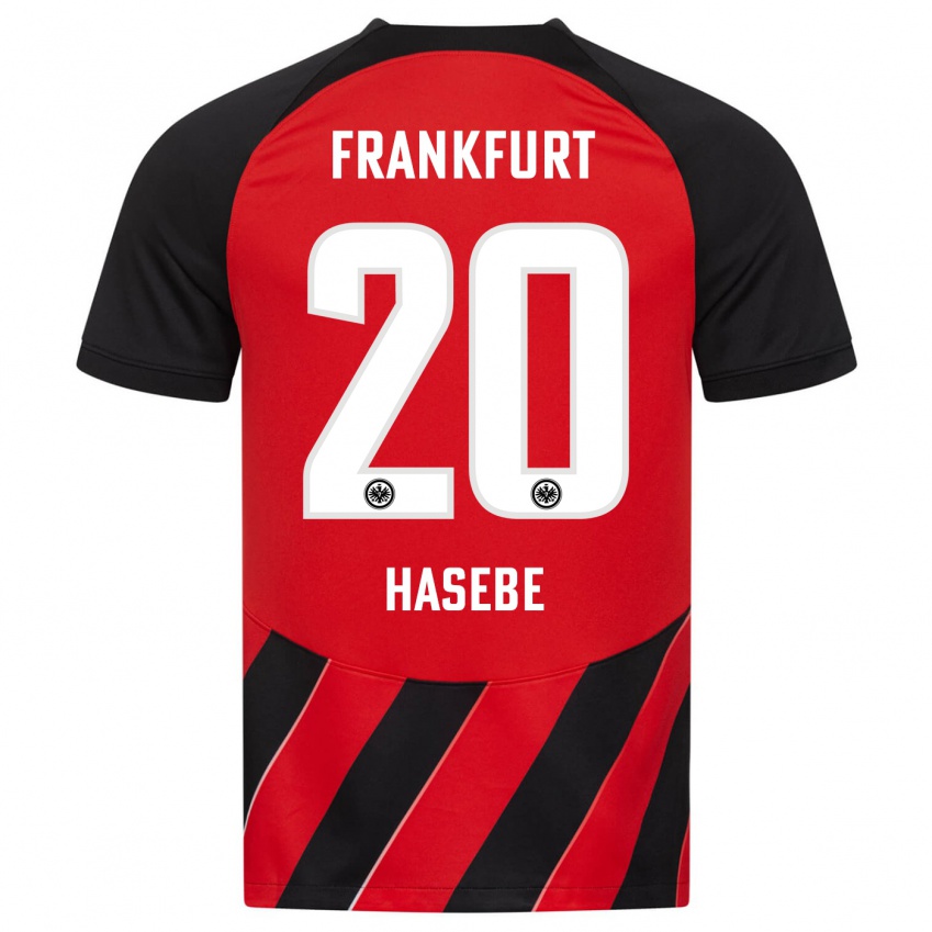 Niño Camiseta Makoto Hasebe #20 Negro Rojo 1ª Equipación 2023/24 La Camisa México