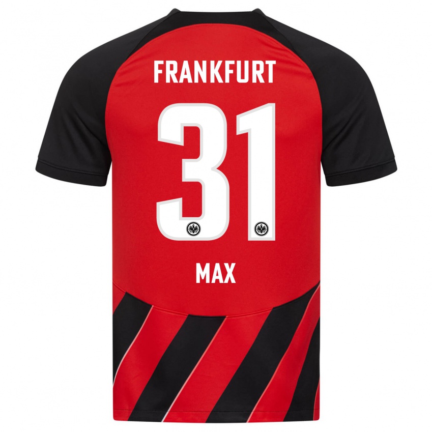 Niño Camiseta Philipp Max #31 Negro Rojo 1ª Equipación 2023/24 La Camisa México