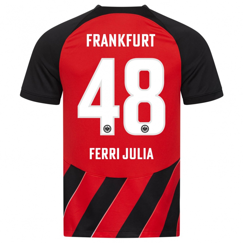 Niño Camiseta Nacho Ferri #48 Negro Rojo 1ª Equipación 2023/24 La Camisa México