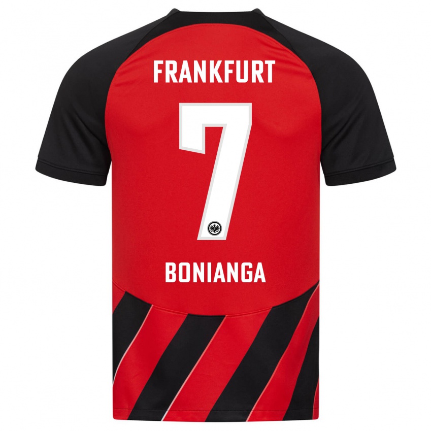 Niño Camiseta Phinees Bonianga #7 Negro Rojo 1ª Equipación 2023/24 La Camisa México