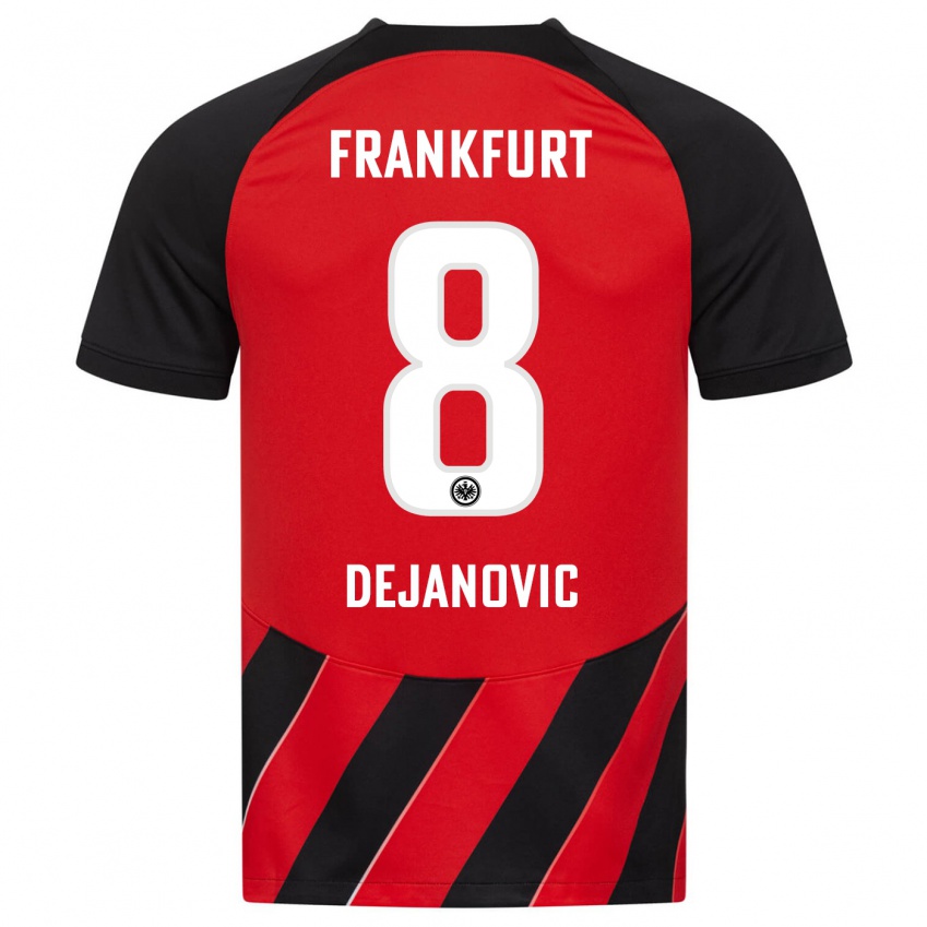 Niño Camiseta Daniel Dejanovic #8 Negro Rojo 1ª Equipación 2023/24 La Camisa México