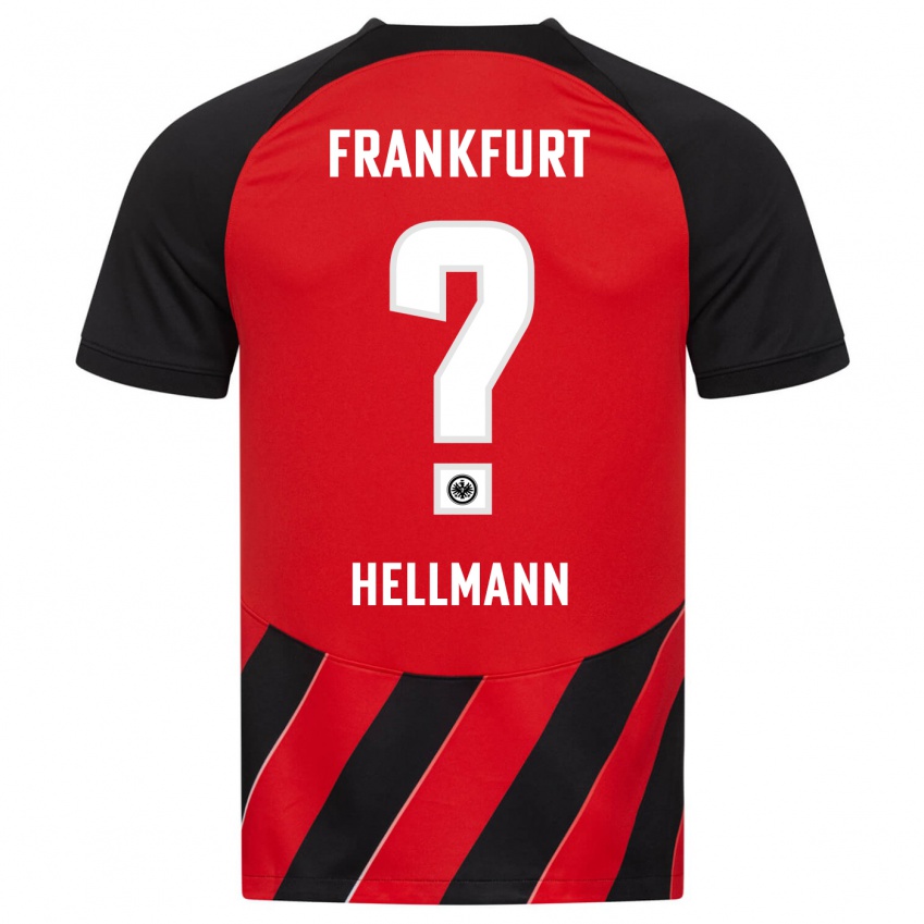 Niño Camiseta Melvin Hellmann #0 Negro Rojo 1ª Equipación 2023/24 La Camisa México