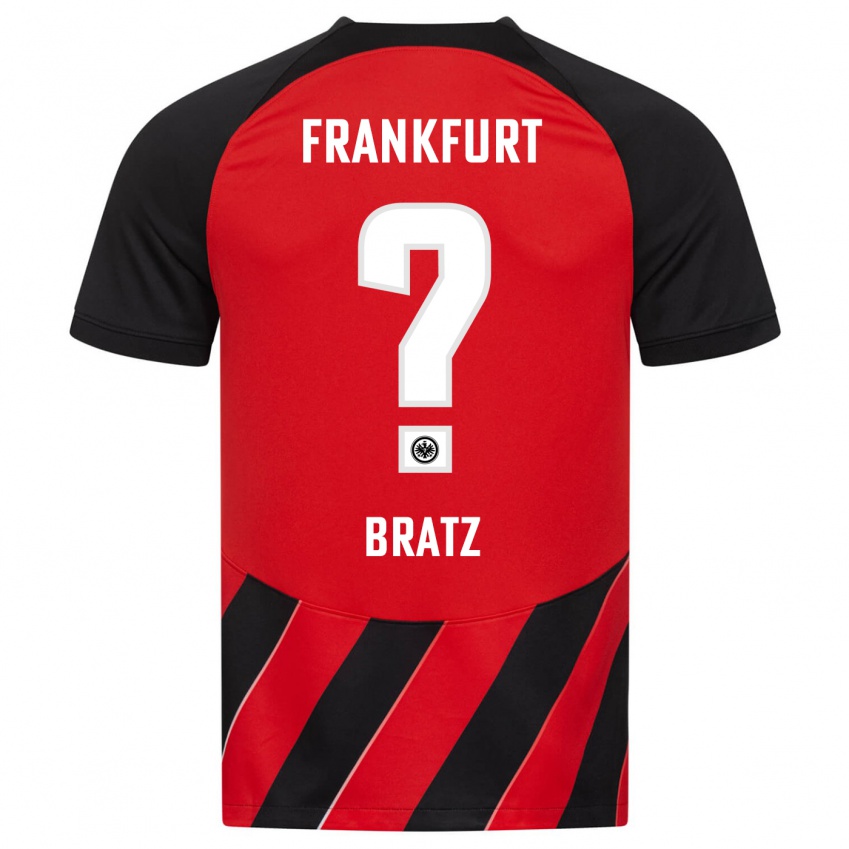 Niño Camiseta Julian Brätz #0 Negro Rojo 1ª Equipación 2023/24 La Camisa México