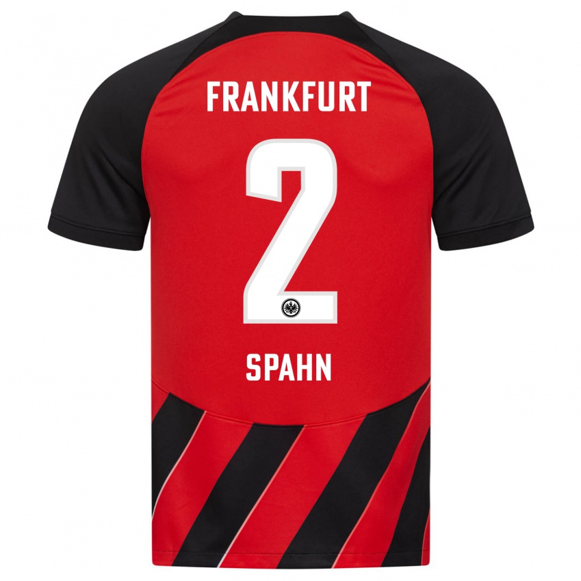 Niño Camiseta Maurice Spahn #2 Negro Rojo 1ª Equipación 2023/24 La Camisa México