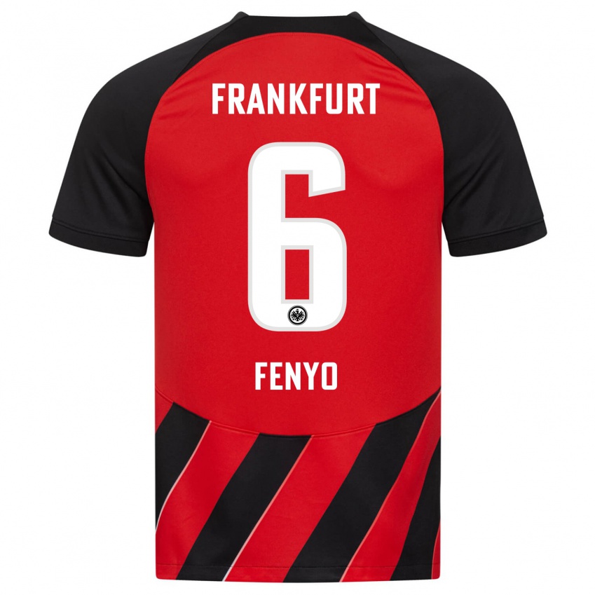 Niño Camiseta Noah Fenyö #6 Negro Rojo 1ª Equipación 2023/24 La Camisa México