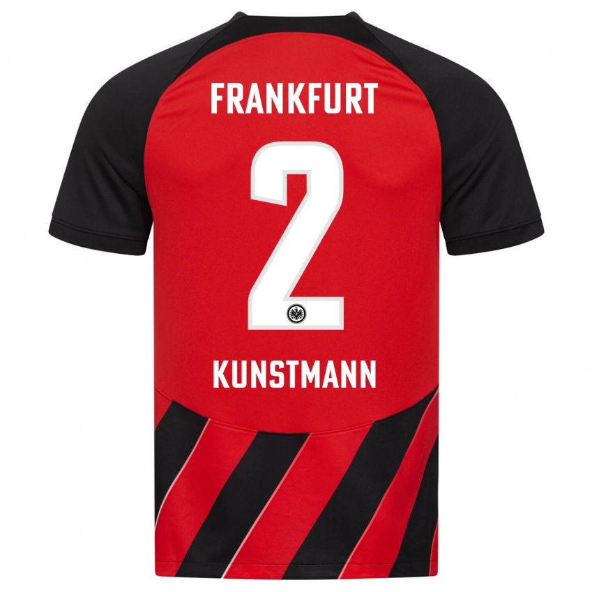 Niño Camiseta Kelvin Kunstmann #2 Negro Rojo 1ª Equipación 2023/24 La Camisa México