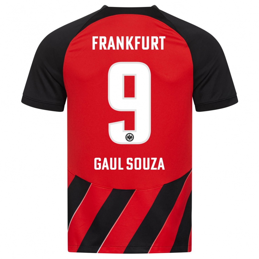 Niño Camiseta Alessandro Gaul Souza #9 Negro Rojo 1ª Equipación 2023/24 La Camisa México