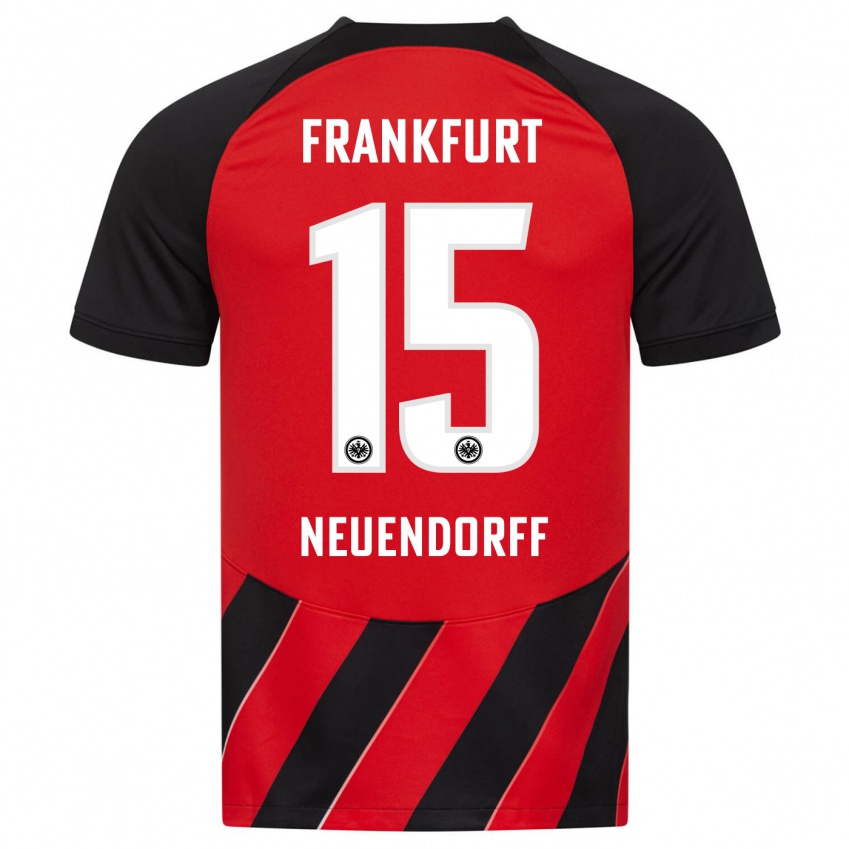 Niño Camiseta Nilo Neuendorff #15 Negro Rojo 1ª Equipación 2023/24 La Camisa México