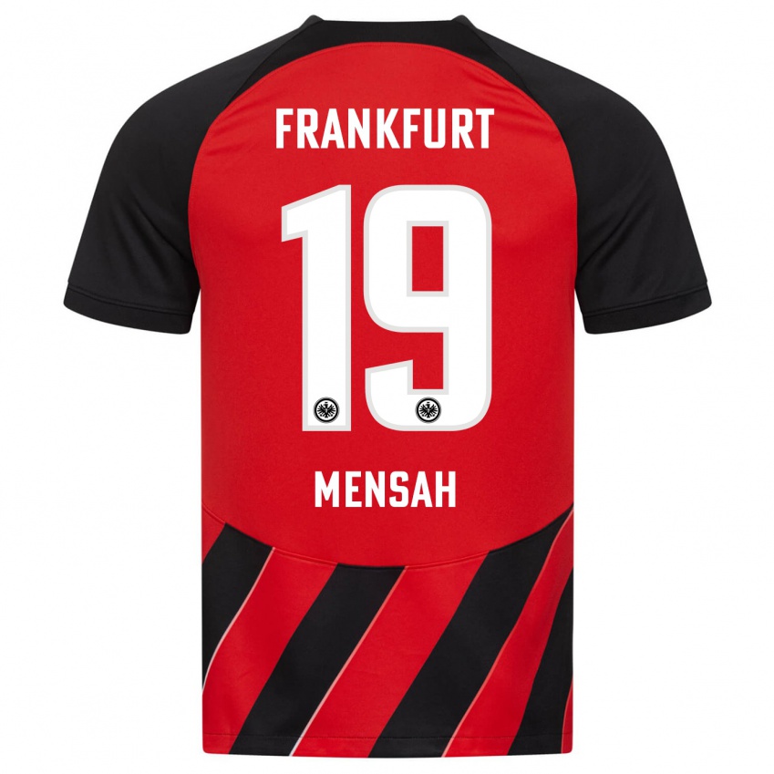 Niño Camiseta Keziah Oteng-Mensah #19 Negro Rojo 1ª Equipación 2023/24 La Camisa México