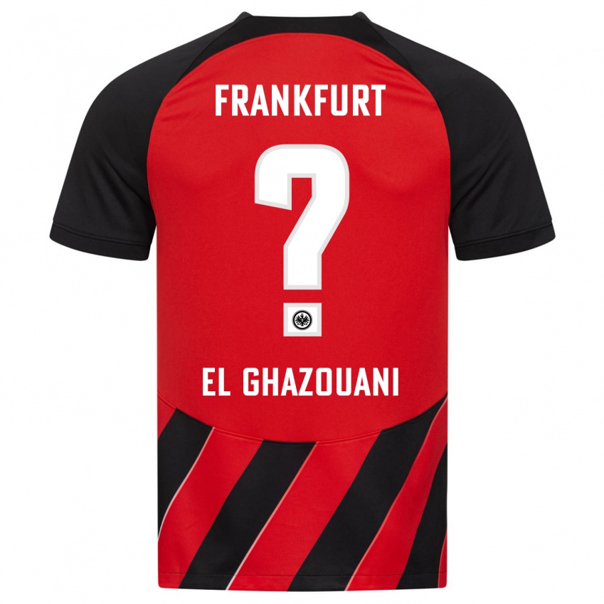 Niño Camiseta Mohamed El Ghazouani #0 Negro Rojo 1ª Equipación 2023/24 La Camisa México