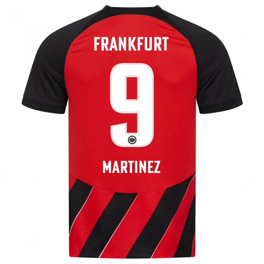 Niño Camiseta Shekiera Martínez #9 Negro Rojo 1ª Equipación 2023/24 La Camisa México