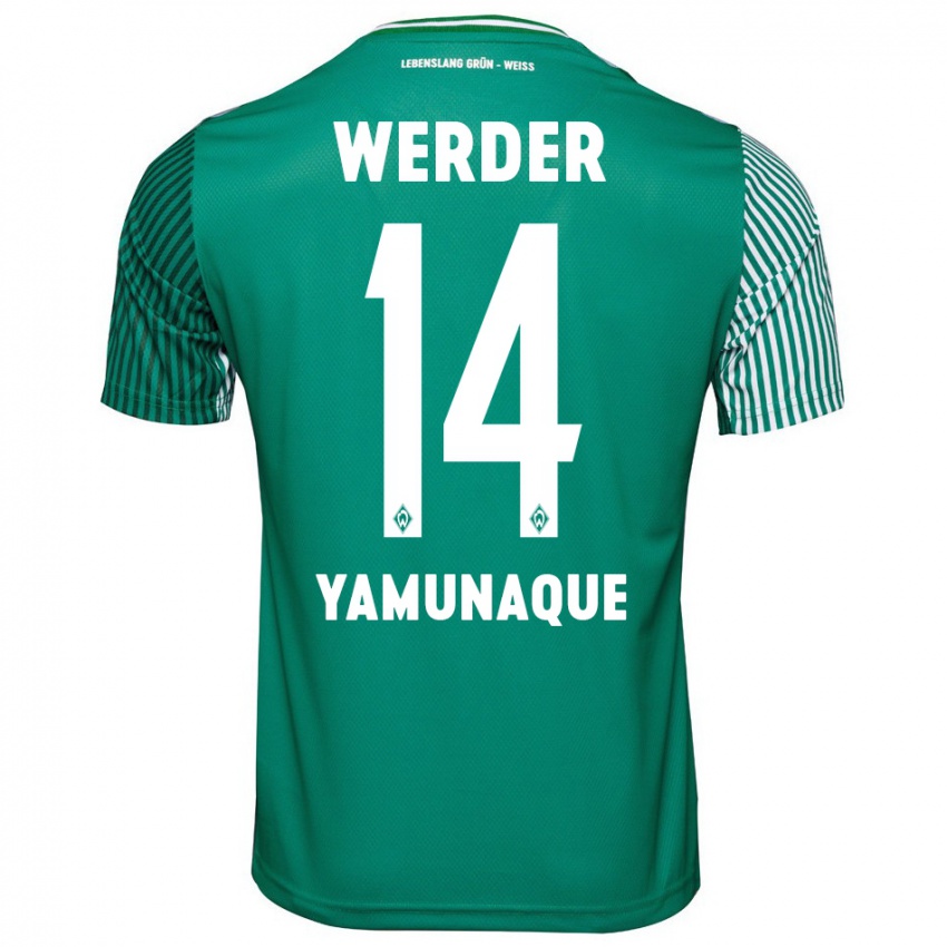 Niño Camiseta Rafael Pascual Ramirez Yamunaque #14 Verde 1ª Equipación 2023/24 La Camisa México