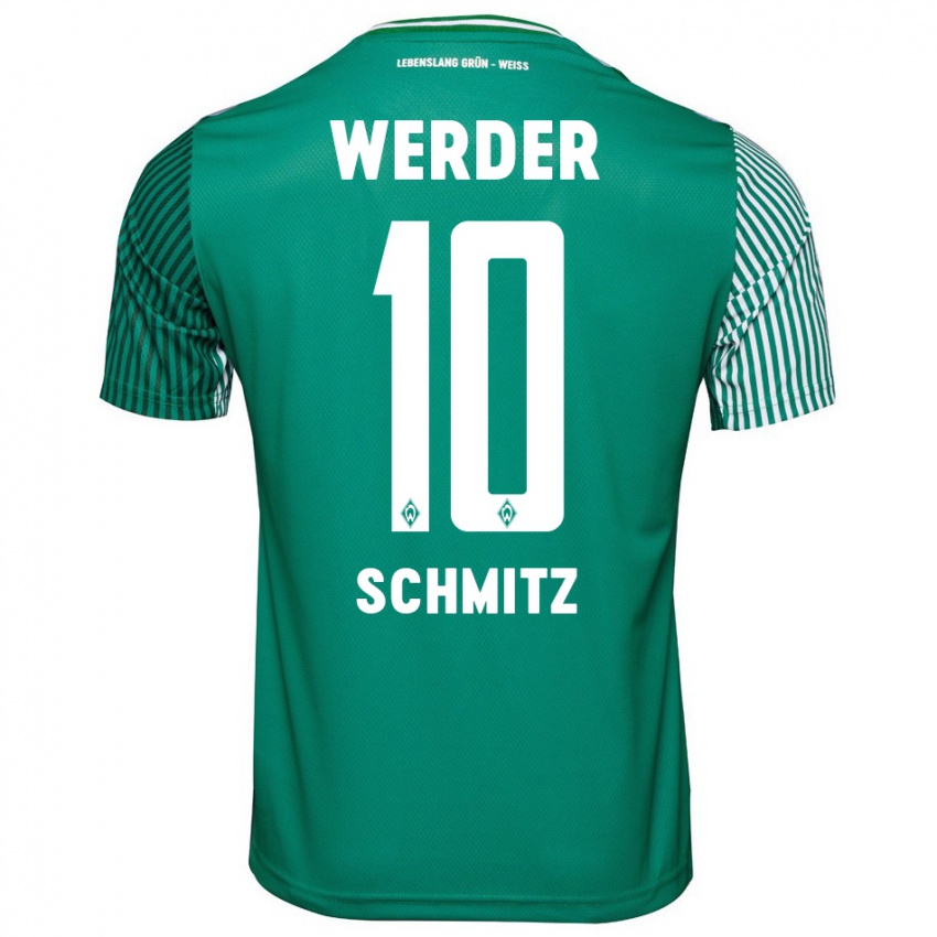 Niño Camiseta Maximilian Schmitz #10 Verde 1ª Equipación 2023/24 La Camisa México