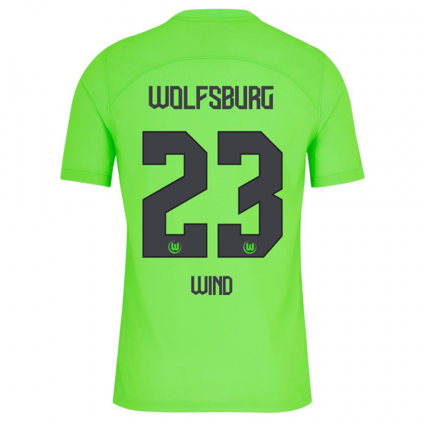 Niño Camiseta Jonas Wind #23 Verde 1ª Equipación 2023/24 La Camisa México