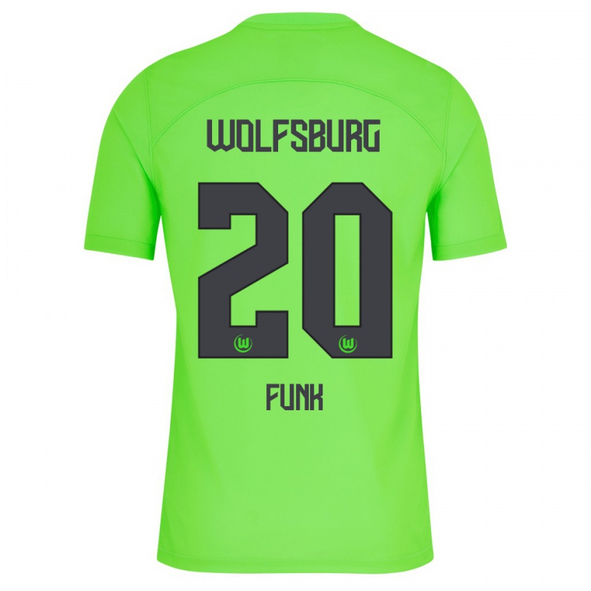 Niño Camiseta Jonah Funk #20 Verde 1ª Equipación 2023/24 La Camisa México